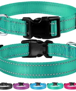 Reflective Dog Collar Strap With Adjustable Safety Nylon Pet Collar Pet Traction Rope Suitable For Small And Medium-Sized Pets 1