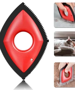 4-Mode Pet Hair Remover Comb – Reusable Rubber Brush for Dogs & Cats, Carpet, Sofa & Car Seats 1