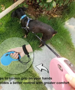 Hands-Free Dog Leash with Wrist Strap – Strong Anti-Fall Leash for Small & Large Dogs 4