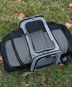 Foldable Expandable Pet Carrier Bag – Breathable Mesh Travel Bag for Small Dogs & Cats 5