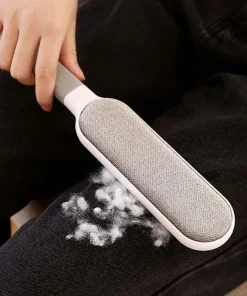 Double-Sided Pet Hair Remover – Manual Electrostatic Lint Brush for Cats, Clothing & Furniture 6