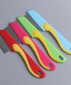 Pet Flea Comb for Dogs & Cats – Long-Tooth Seahorse Design for Flea & Loose Hair Removal 4