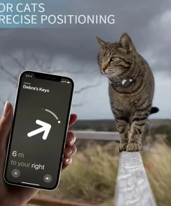 Breakaway Reflective Cat Collar with AirTag Holder – Adjustable Waterproof Kitten Collar with Bell 4