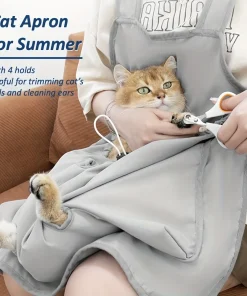 Portable Cat Sling Carrier Pouch – Anti-Scratch Pet Bag for Grooming, Nail Trimming & Outings 1