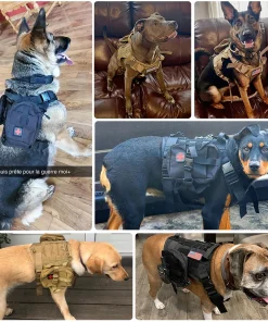 Tactical Dog Harness Vest – Military Training Harness with Leash & Collar for Dogs 6