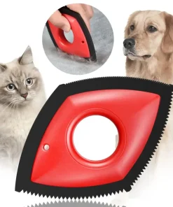 4-Mode Pet Hair Remover Comb – Reusable Rubber Brush for Dogs & Cats, Carpet, Sofa & Car Seats 4