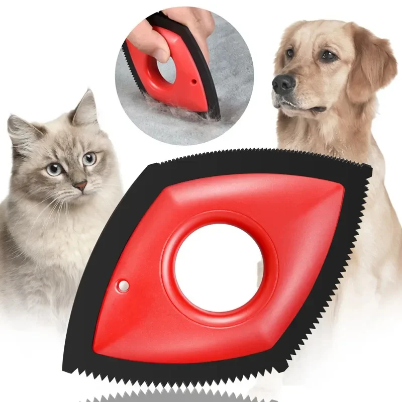 4-Mode Pet Hair Remover Comb – Reusable Rubber Brush for Dogs & Cats, Carpet, Sofa & Car Seats 4