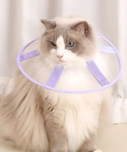 Lightweight Mesh Cat Recovery Cone – Adjustable Breathable Anti-Lick Collar for Cats 2