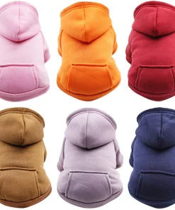 Warm Autumn & Winter Cat Hoodie – Cozy Pet Clothes for Cats and Small Dogs 1