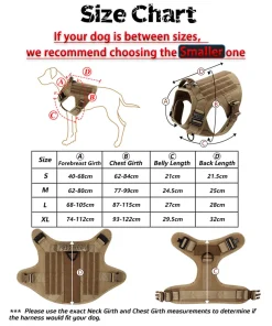 Military Tactical Dog Harness – Large & Medium Pet Vest for German Shepherds & Malinois 2