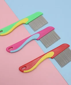 Pet Flea Comb for Dogs & Cats – Long-Tooth Seahorse Design for Flea & Loose Hair Removal 3