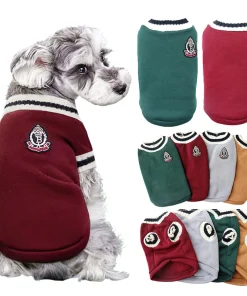 Autumn & Winter Dog Sweater – Soft Warm Vest for Small & Medium Dogs, Puppies & Cats 1
