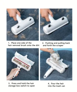 Reusable Pet Hair Remover Roller – Self-Cleaning Fur Removal Tool for Couch, Furniture & Carpet 3