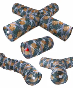 Foldable Cat Tunnel – Indoor Play Tunnel Toy for Cats, S/T Pass Barrel Design 5