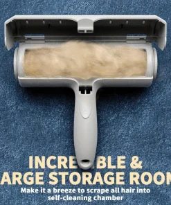 Reusable Pet Hair Remover Roller – Self-Cleaning Fur Removal Tool for Couch, Furniture & Carpet 1