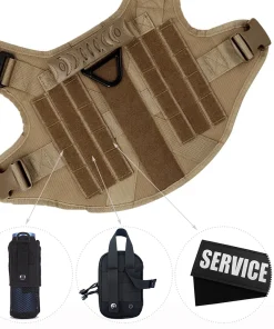 Military Tactical Dog Harness – Large & Medium Pet Vest for German Shepherds & Malinois 5