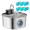 3.2L Stainless Steel Pet Water Fountain – Wireless Smart Automatic Cat & Dog Drinking Fountain 1