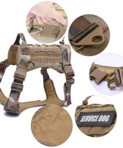 Tactical Dog Harness Vest – Military Training Harness with Leash & Collar for Dogs 3