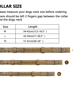 Tactical Dog Collar – Adjustable Heavy Duty Training Collar for Medium & Large Dogs 2