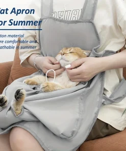 Portable Cat Sling Carrier Pouch – Anti-Scratch Pet Bag for Grooming, Nail Trimming & Outings 3