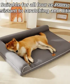 All-Season Pet Bed Nest – Scratch-Resistant, Bite-Proof Sleeping Pad for Dogs & Cats 1