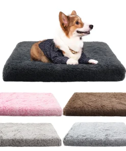 Idefair Pet Cushion Dog Bed – Soft Winter Sleeping Mat for Cats & Small to Large Dogs 1
