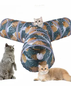 Foldable Cat Tunnel – Indoor Play Tunnel Toy for Cats, S/T Pass Barrel Design 3
