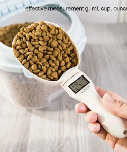 Digital Pet Food Measuring Scoop – LED Electronic Dog & Cat Food Scale Spoon 1