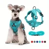 No-Pull Dog Harness & Leash Set – Adjustable Reflective Vest for Small Dogs & Cats 1