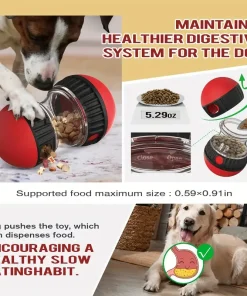 Pet Intelligence Training Toy – Slow Feeder Robot-Shaped Interactive Food Dispenser for Dogs & Cats 4