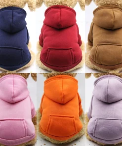Warm Autumn & Winter Cat Hoodie – Cozy Pet Clothes for Cats and Small Dogs 5