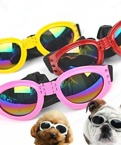Foldable Dog Goggles Sunglasses – 17cm Windproof & UV Protection Pet Glasses for Puppies and Dogs 1