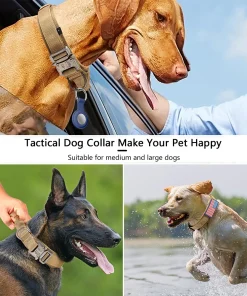 Tactical Dog Collar – Adjustable Heavy Duty Training Collar for Medium & Large Dogs 3