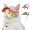 Adjustable Pet Baseball Cap – Cute Sun Hat for Cats & Dogs with Ear Holes 1