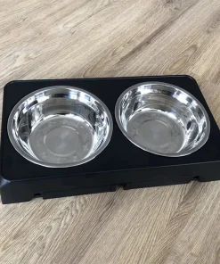 Elevated Dog Feeder – Adjustable Raised Stand with Double Stainless Steel Bowls for Dogs 2