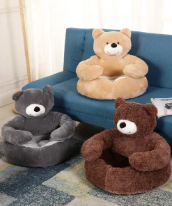 Fluffy Dog & Cat Sofa Bed – Large Soft Pet Bed for Dogs, Puppies & Medium Cats 2