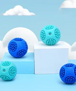 Durable Dog Chew Squeaky Ball – Teeth Cleaning & Self-Playing Toy for Puppies & Large Dogs 3