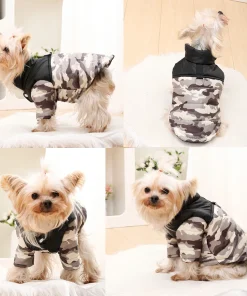 Winter Dog & Cat Jacket – Warm Camouflage Coat for Small Dogs, Puppies & French Bulldogs 5