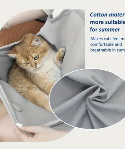 Portable Cat Sling Carrier Pouch – Anti-Scratch Pet Bag for Grooming, Nail Trimming & Outings 4
