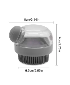 Pet Grooming & Bath Brush – Soft Bristle Massage Scrubber for Dogs & Cats 5