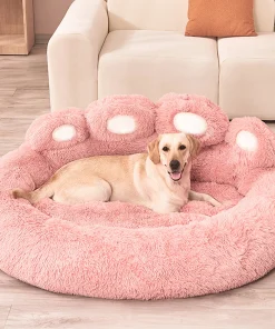 Fluffy Winter Dog & Cat Bed – Plush Pet Cushion for Large Dogs, Puppies & Cats 3
