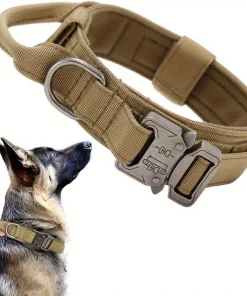 Tactical Dog Collar – Adjustable Heavy Duty Training Collar for Medium & Large Dogs 1