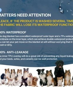 Double-Sided Waterproof Dog Bed Cover – Sofa & Furniture Protector for Dogs 2