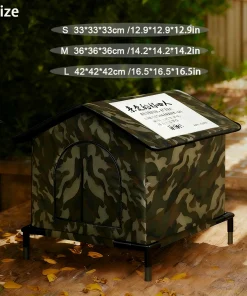 Outdoor Waterproof Cat House – Foldable Warm Shelter for Stray & Feral Cats 5