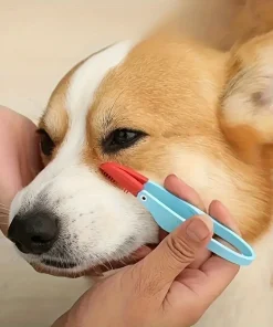 Pet Tear Stain Remover Comb – Gentle Eye Cleaning Brush for Dogs & Cats 1