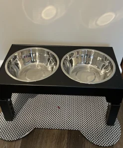 Elevated Dog Feeder – Adjustable Raised Stand with Double Stainless Steel Bowls for Dogs 6
