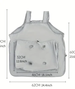 Portable Cat Sling Carrier Pouch – Anti-Scratch Pet Bag for Grooming, Nail Trimming & Outings 2