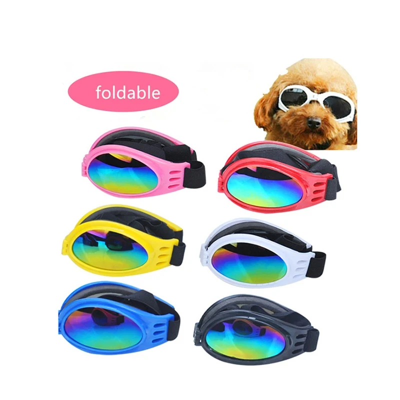 Foldable Dog Goggles Sunglasses – 17cm Windproof & UV Protection Pet Glasses for Puppies and Dogs 4