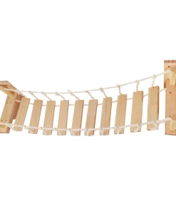 100cm Cat Rope Bridge Ladder – Wall-Mounted Wooden Climbing Steps for Indoor Cats 6