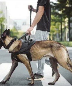 Tactical Dog Vest Harness – Adjustable Military Training & Patrol Vest with Handle 1